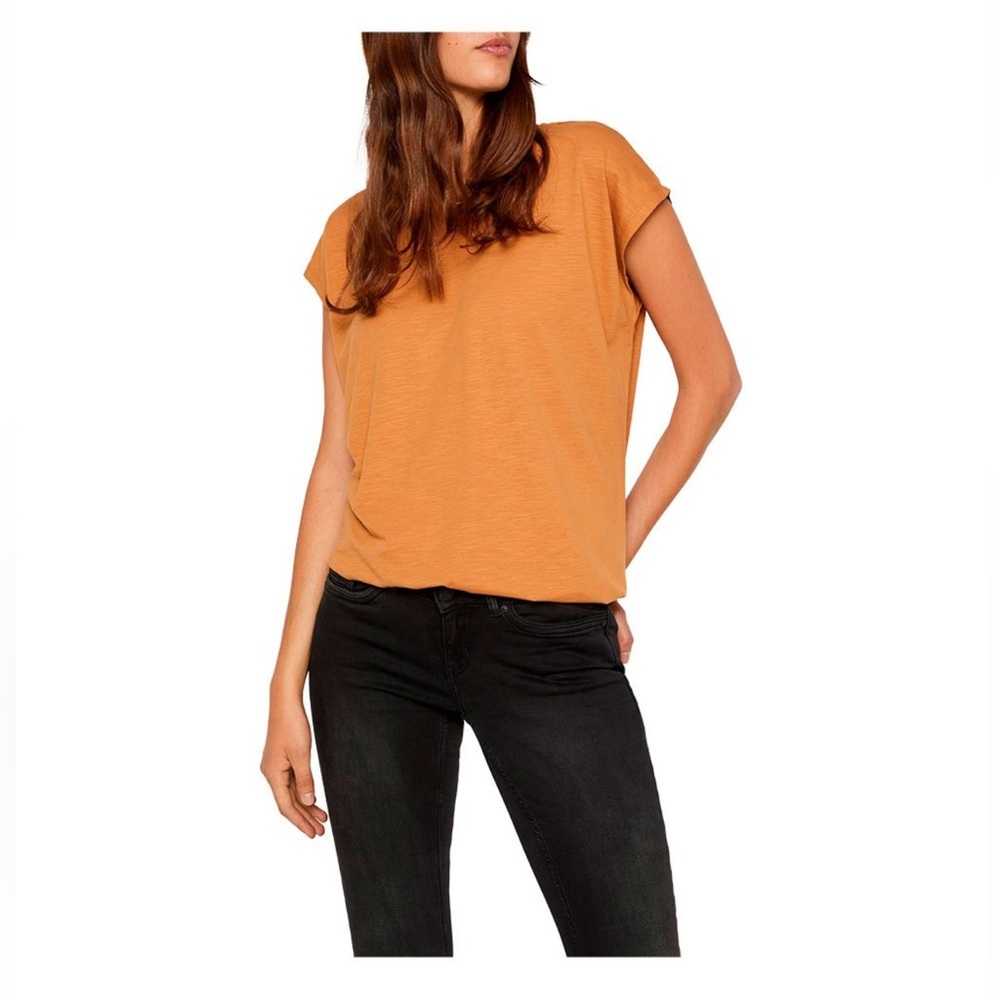 💄2 for 15$💄 Fall Orange Loose Fit Tee Shirt Women’s Size Small